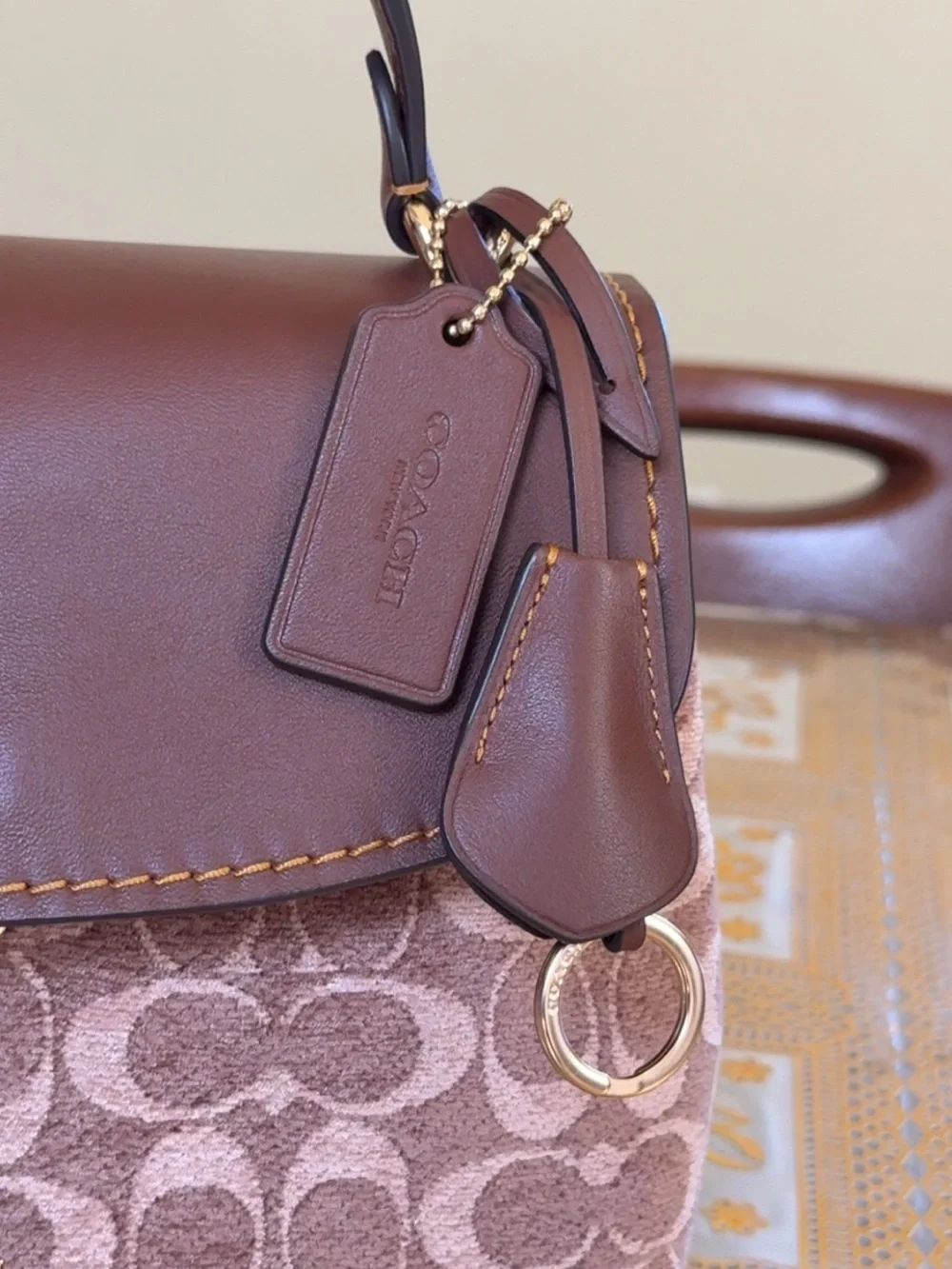 Emory Top Handle Crossbody in signature Chenille